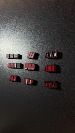 Mustang Generations - Tailight Magnets 3d model