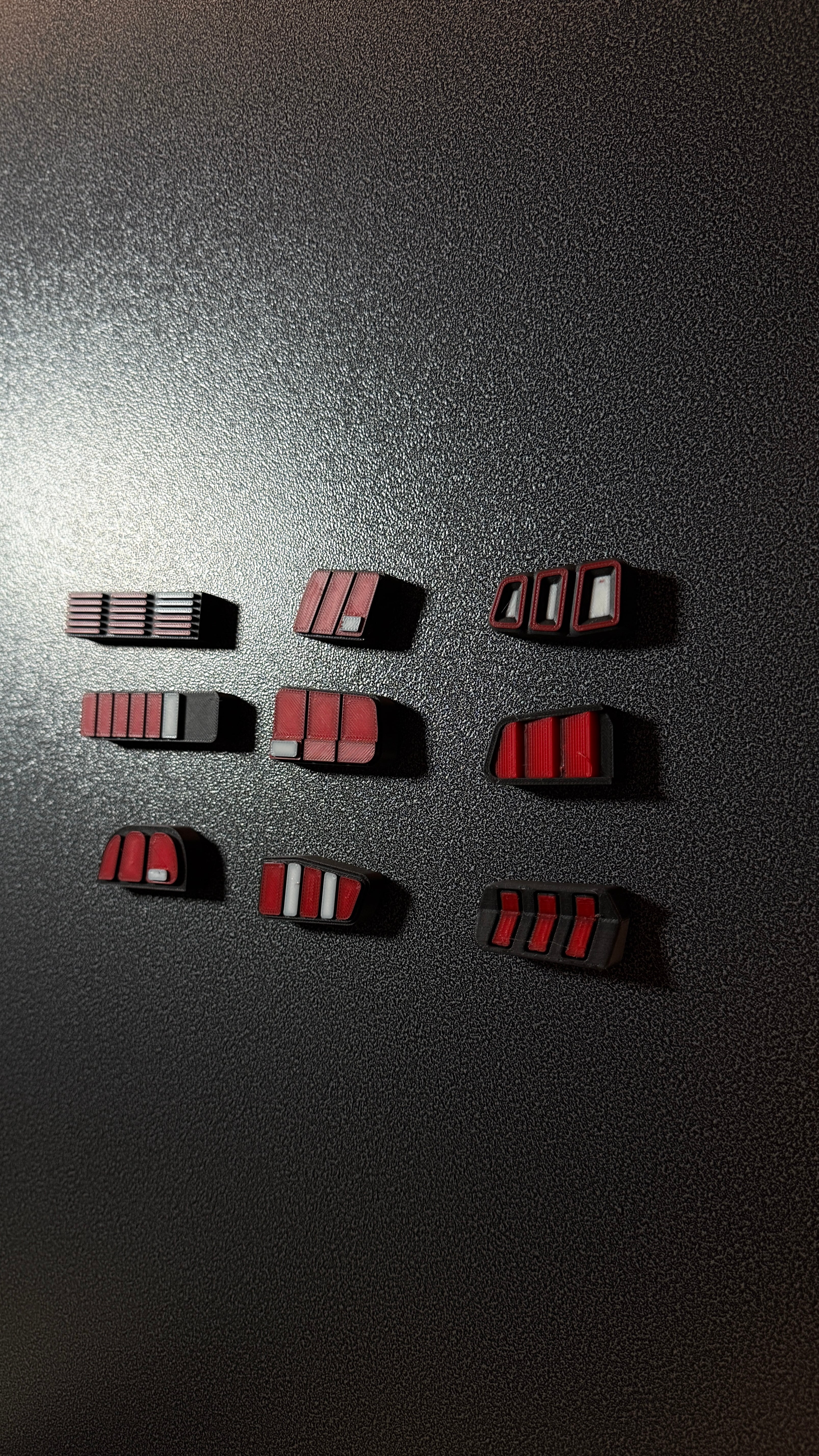 Mustang Generations - Tailight Magnets 3d model