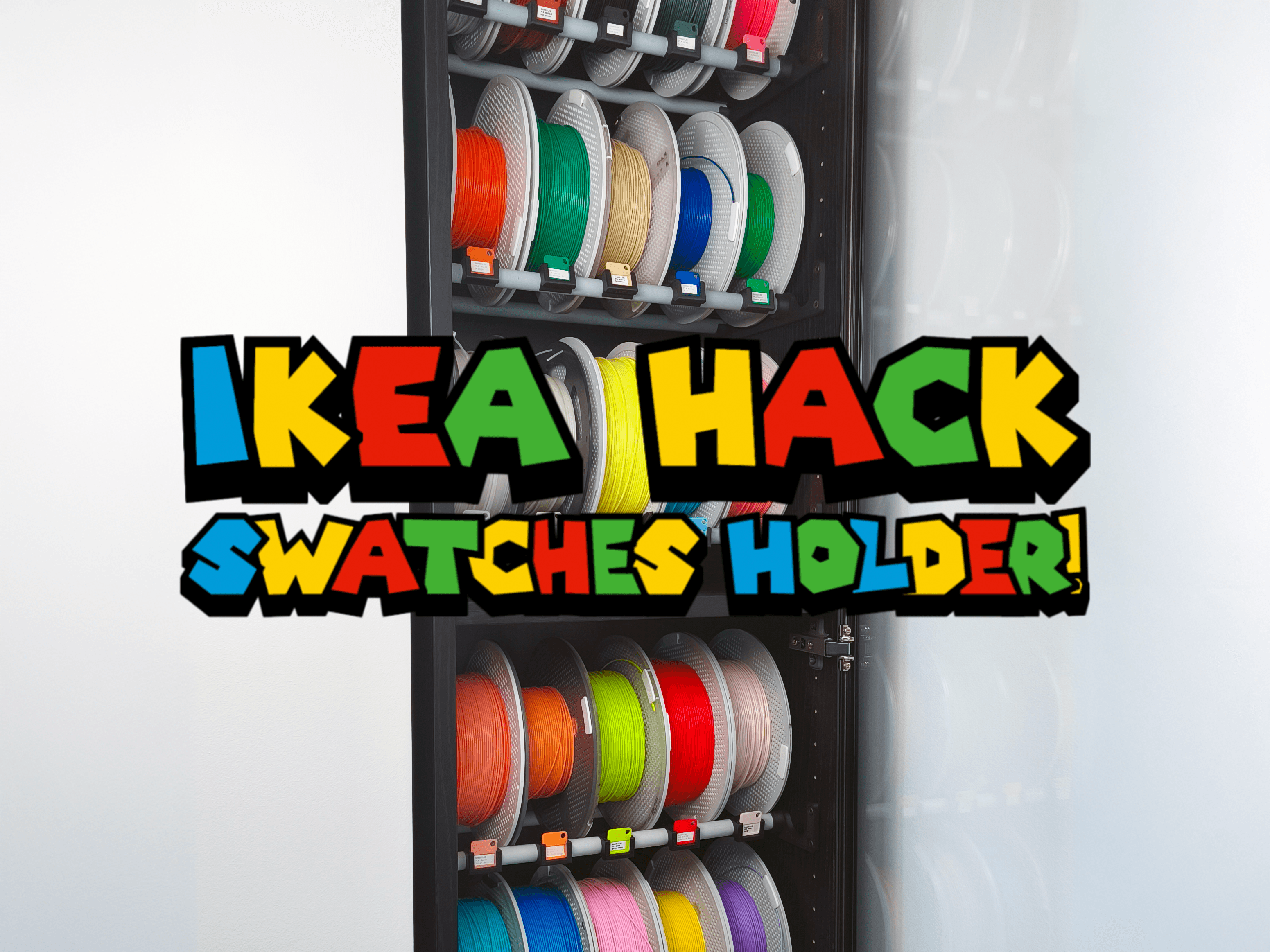 Billy Ikea Hack, Swatches Holder! 3d model