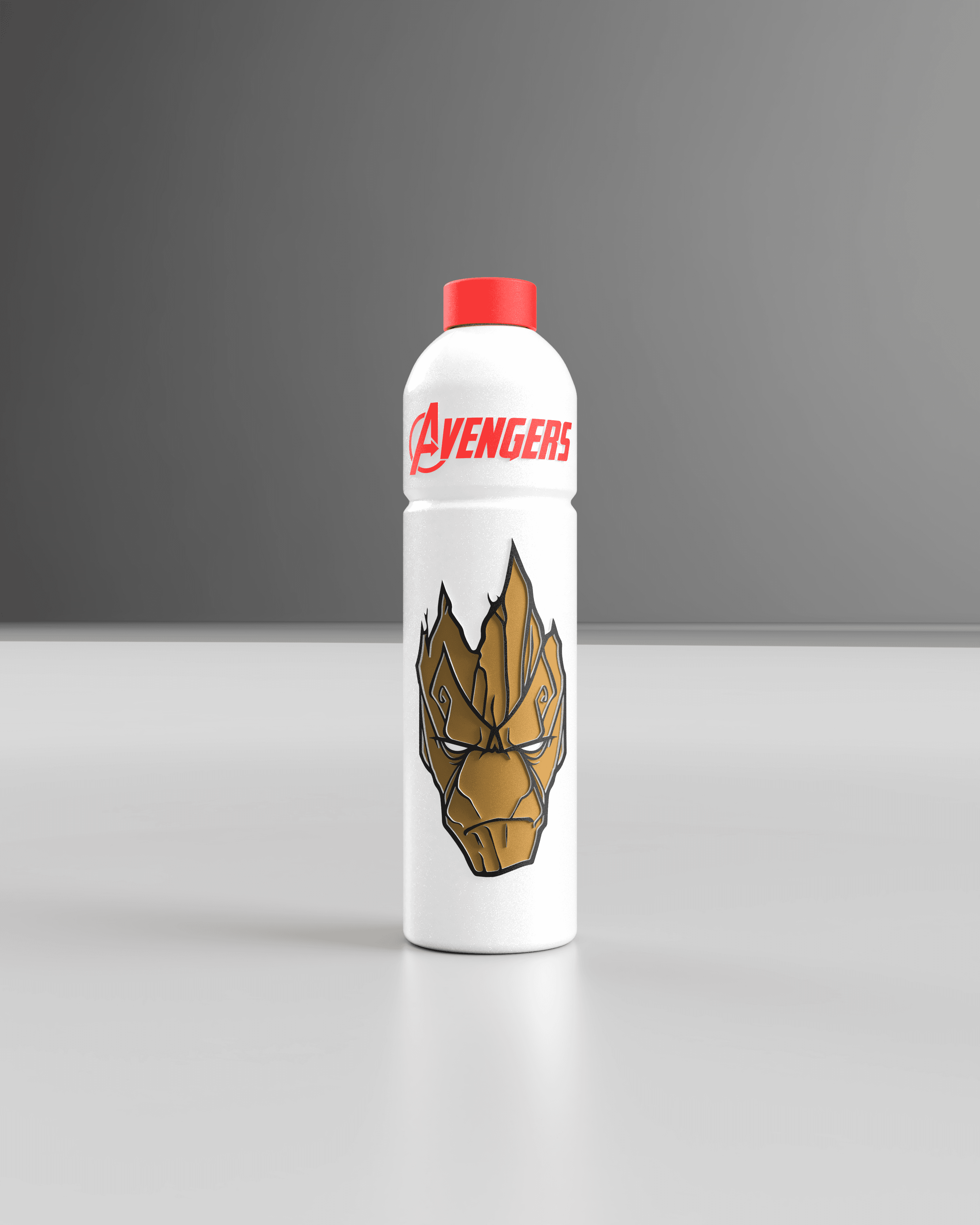 MARVEL WATER BOTTLE (GROOT) 3d model