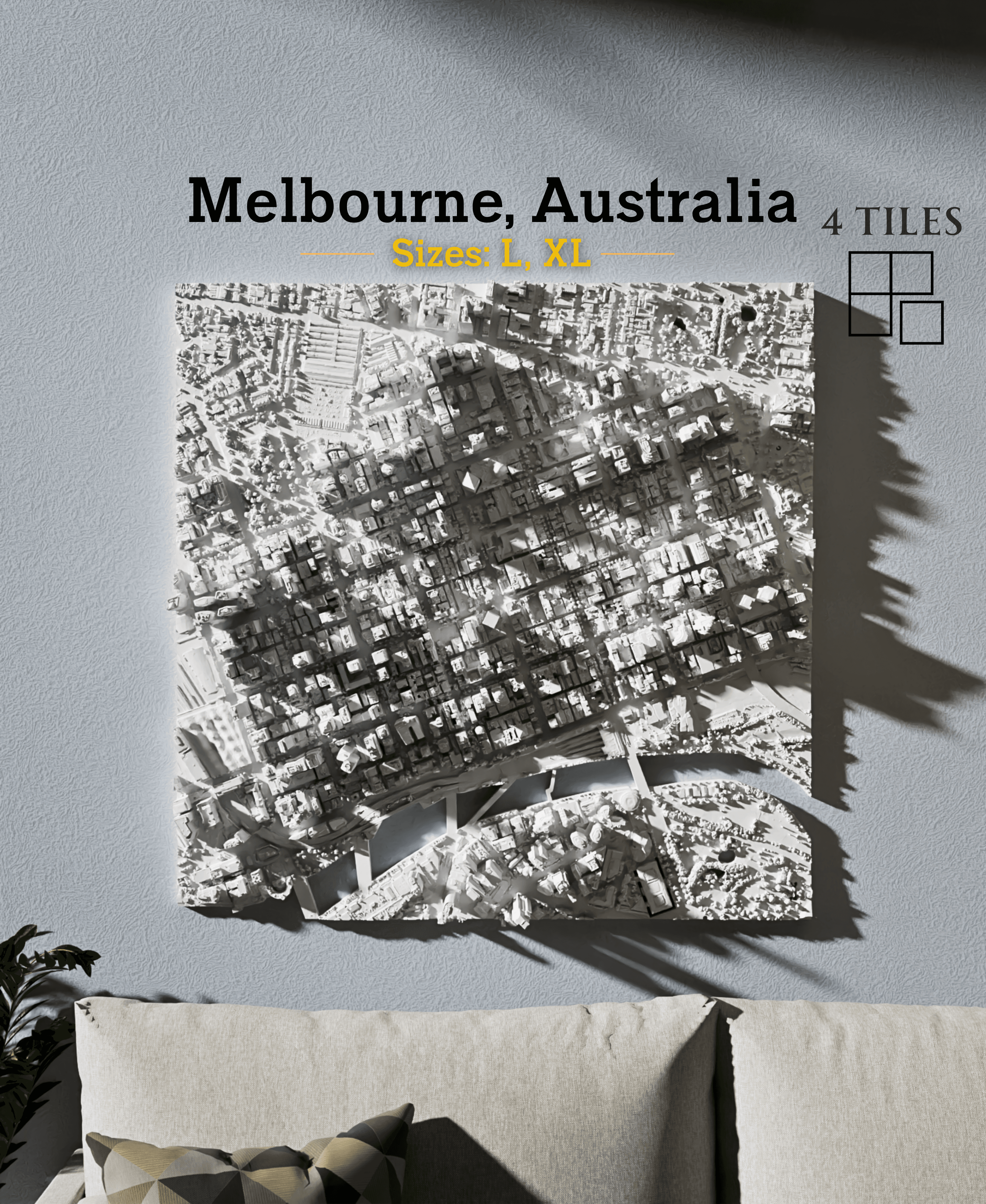 Melbourne, Australia - L & XL 3d model