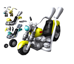 Wario Bike 3d model
