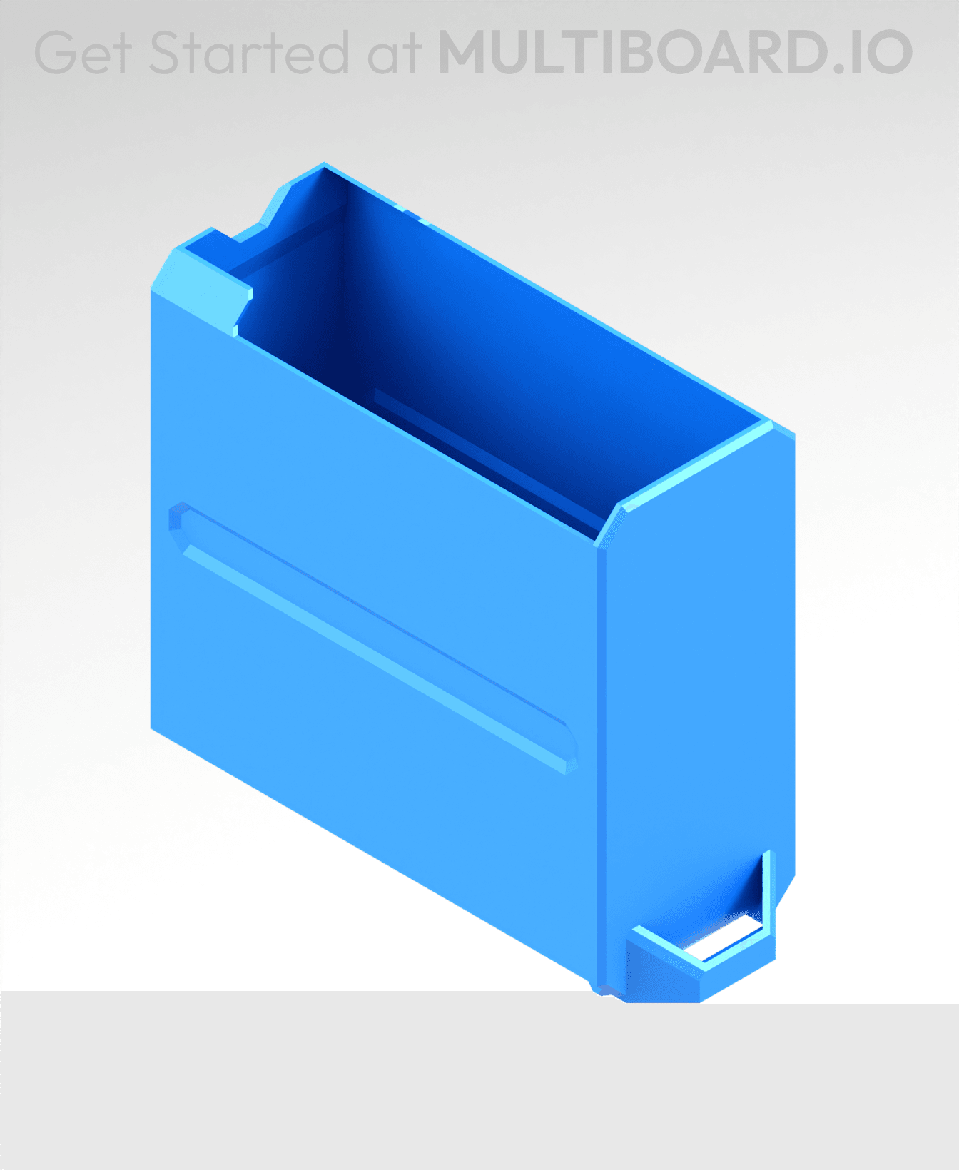 1x2x2 LU - Magnetic - Simple Multibin Drawer 3d model