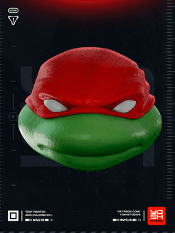 Red Turtle Helmet 3D Printer STL 3d model