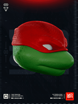 Red Turtle Helmet 3D Printer STL 3d model