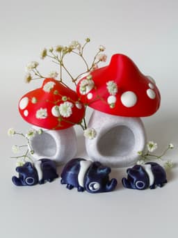 Woodland Beetles and Mushroom Nook 3d model