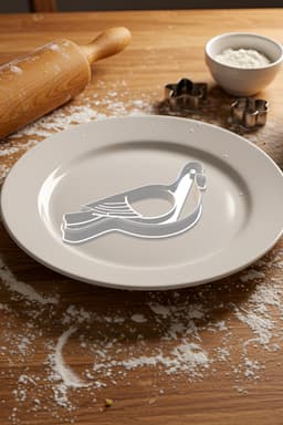 Pigeon Cookie Cutter, Biscuit Cutter 3d model