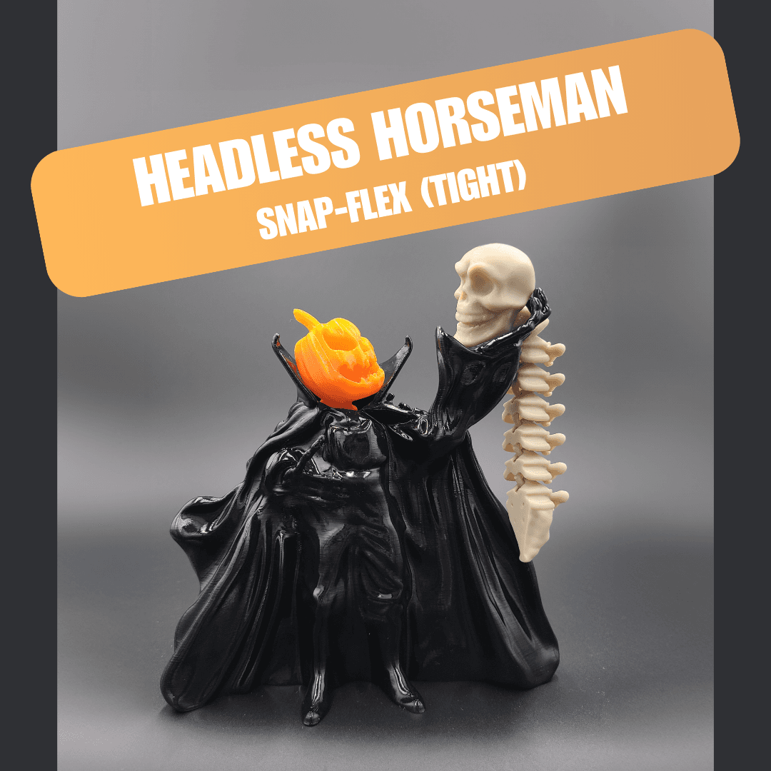 Headless Horseman  - Articulated Snap-Flex Fidget (Tight Joints) 3d model