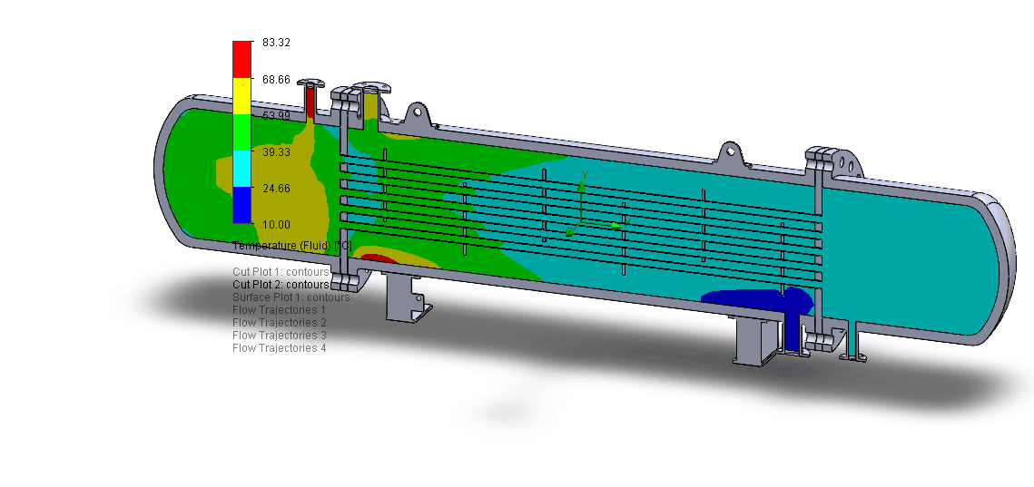 Shell and Tube Heat Exchanger 3d model