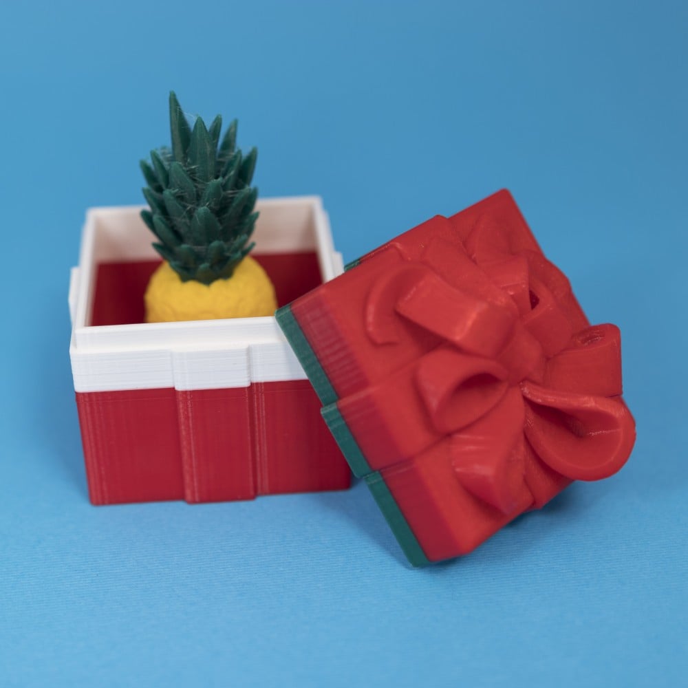 Gift Box Container (Single Color Version) 3d model