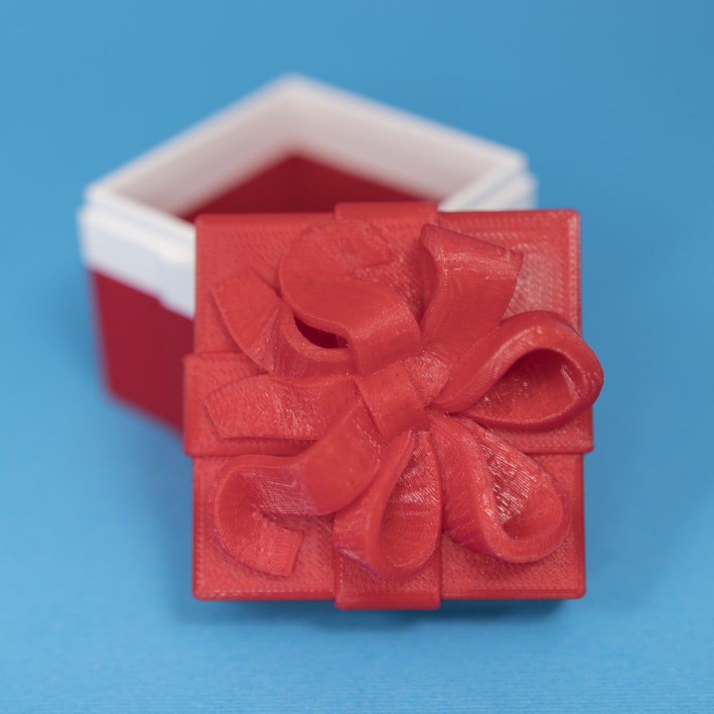 Gift Box Container (Single Color Version) 3d model