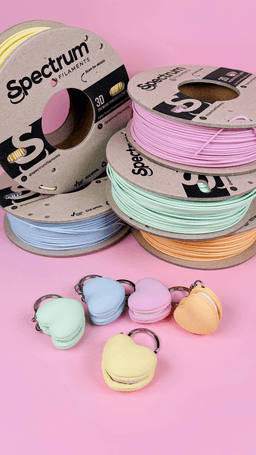 Macaron Heart Clicker, Clicky Keychain 3d model