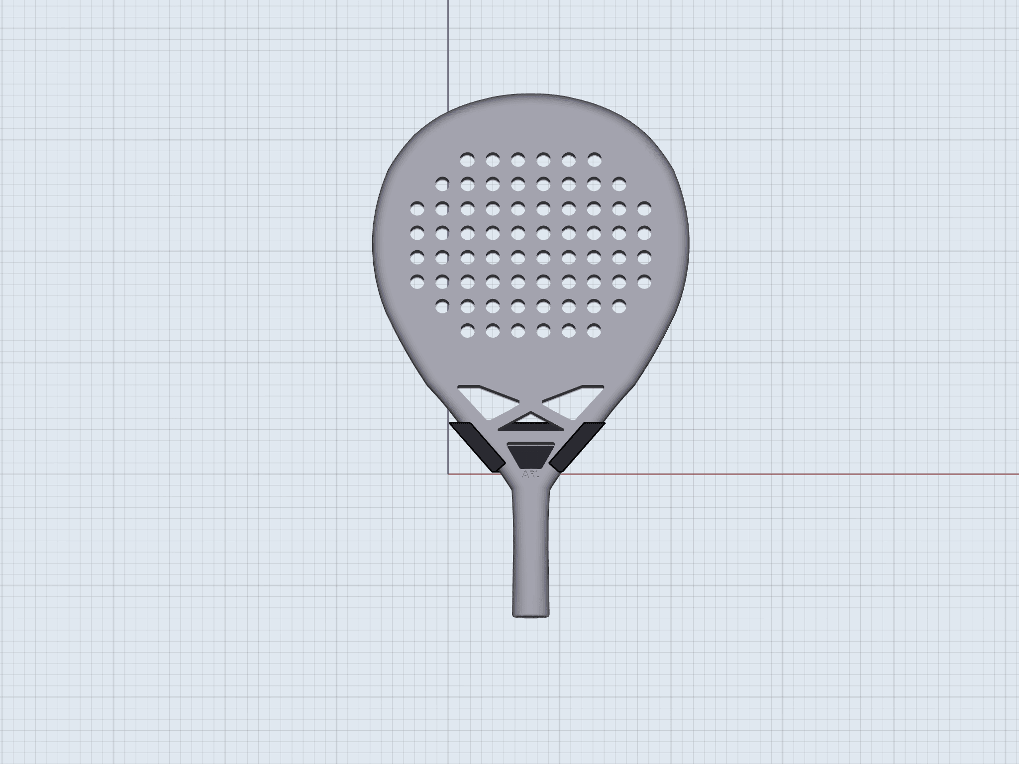 Padel racket holder 3d model