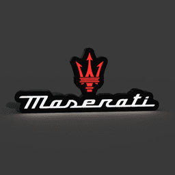 Maserati Lightbox LED Lamp 3d model