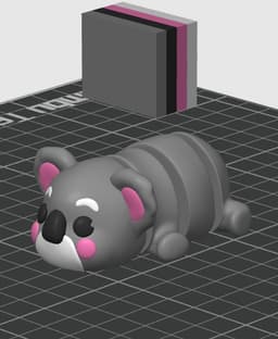 Flexi Koala Keychain (Limited Time Free) 3d model