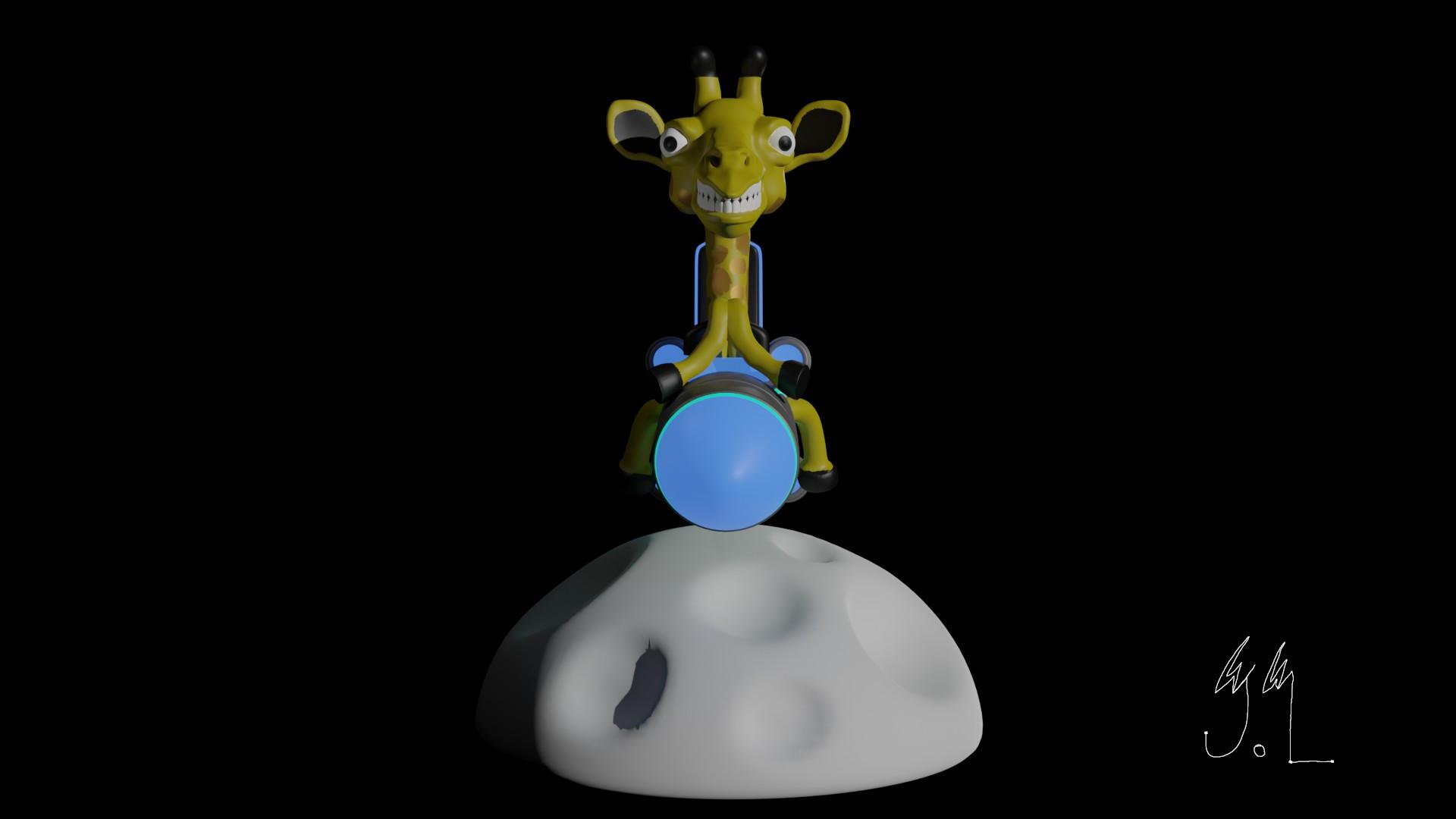 Spacecraft Giraffe 3d model