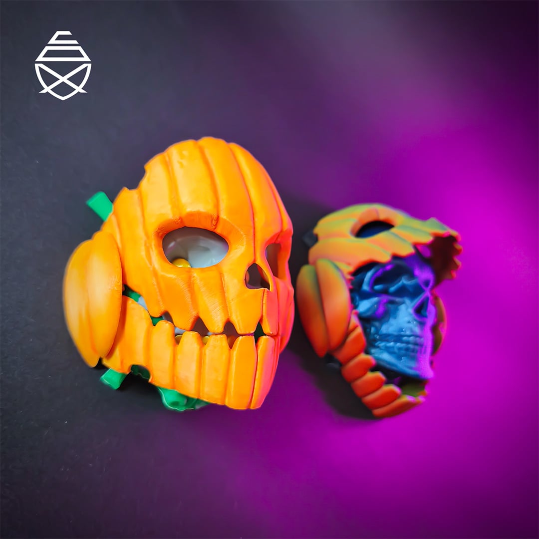 Pumpkin Skull 3d model
