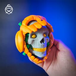 Pumpkin Skull 3d model