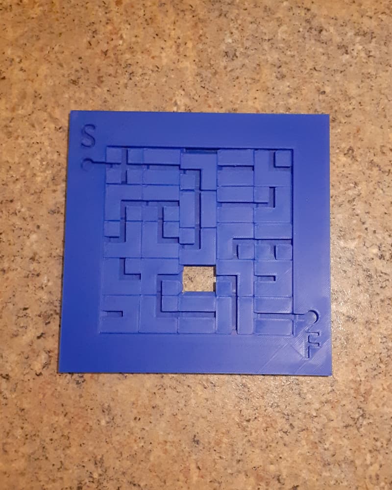 Level 2 Maze Slider Maze Level 2 - ultimate sliding puzzle - 3D model by ...