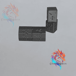 Set Counters Attack/Defense MTG / Set of 2 / No supports 3d model