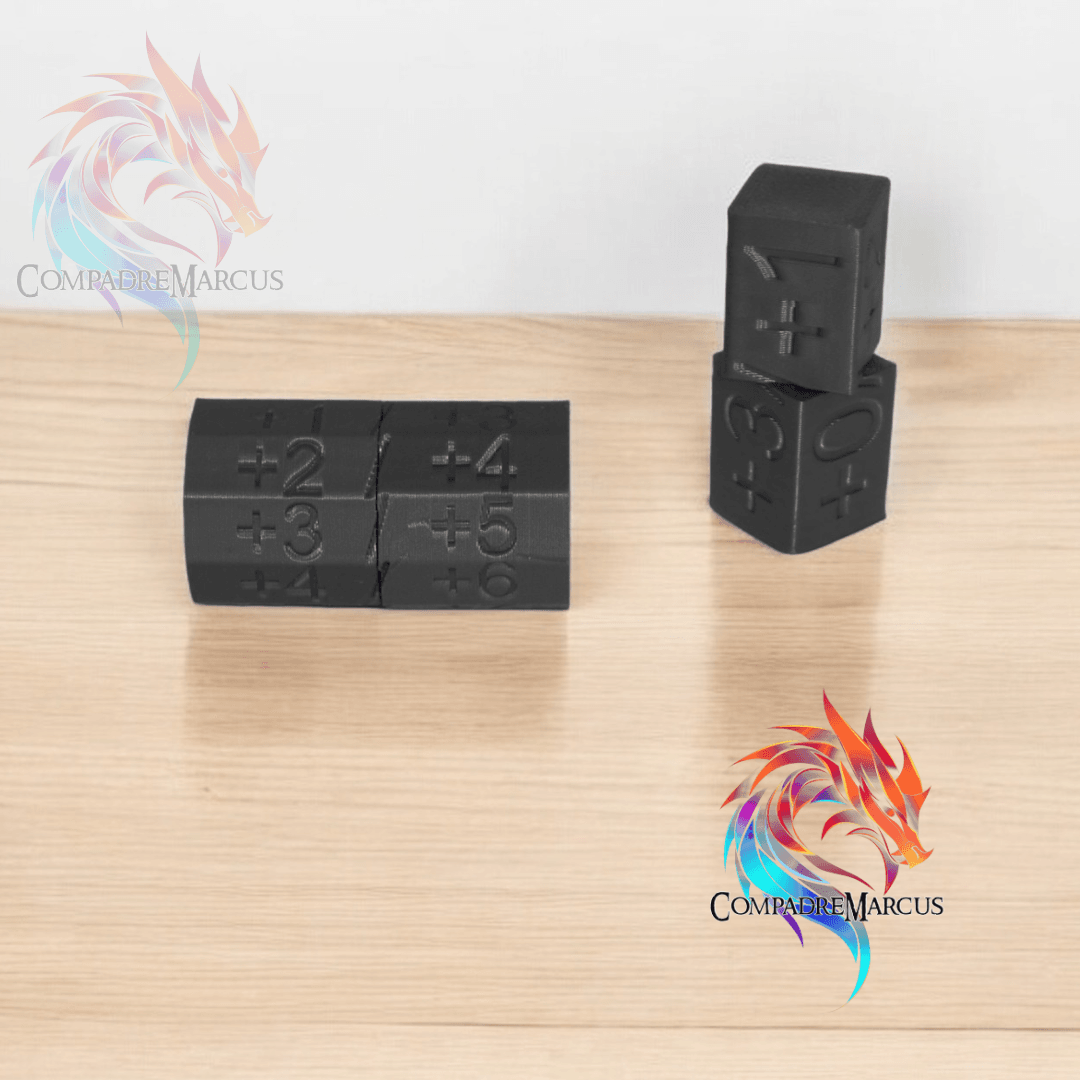 Set Counters Attack/Defense MTG / Set of 2 / No supports 3d model
