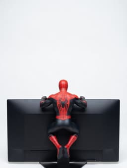 Spider-Man Monitor Hugger – Dynamic Desk Companion 3d model