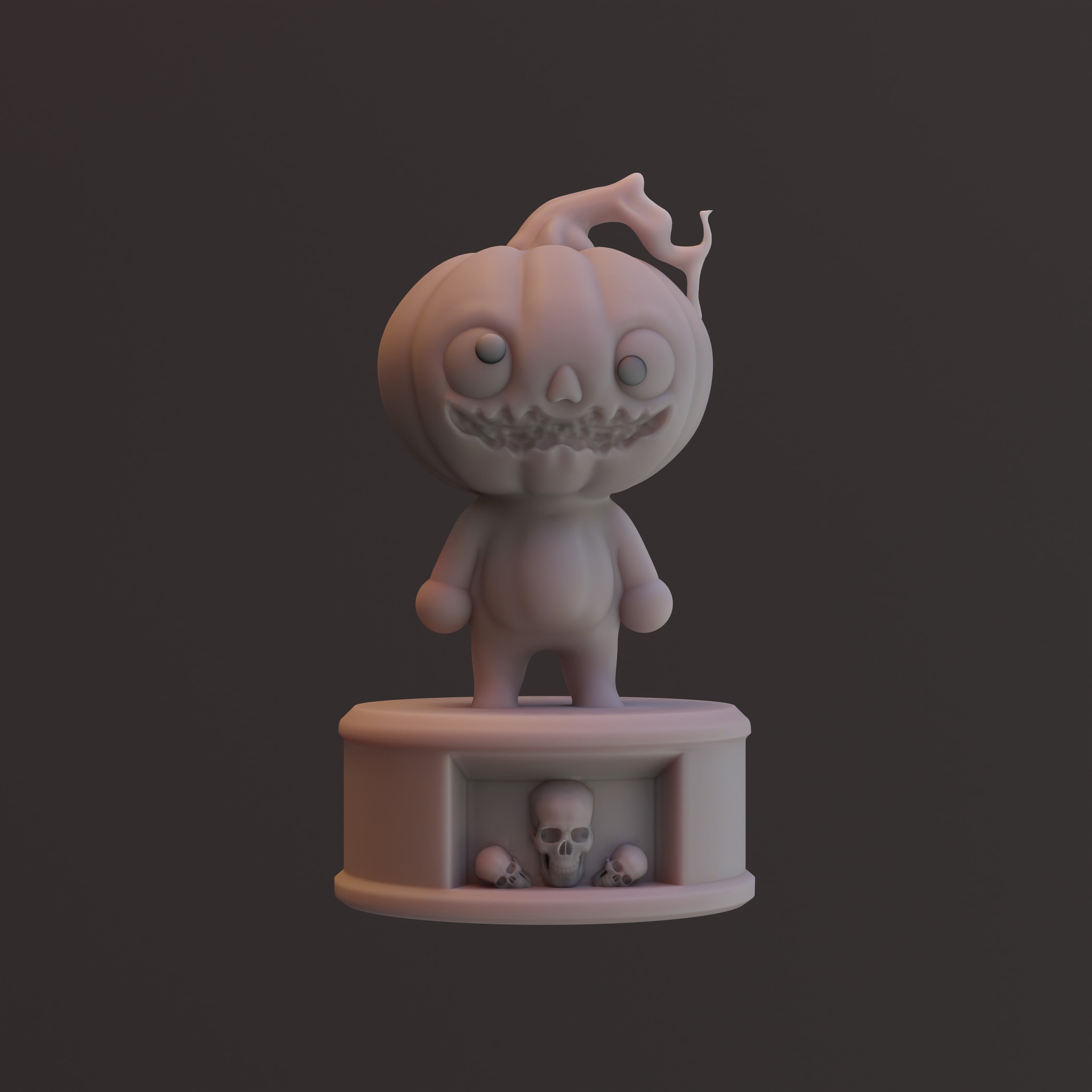 Pumpkin Boy 3d model