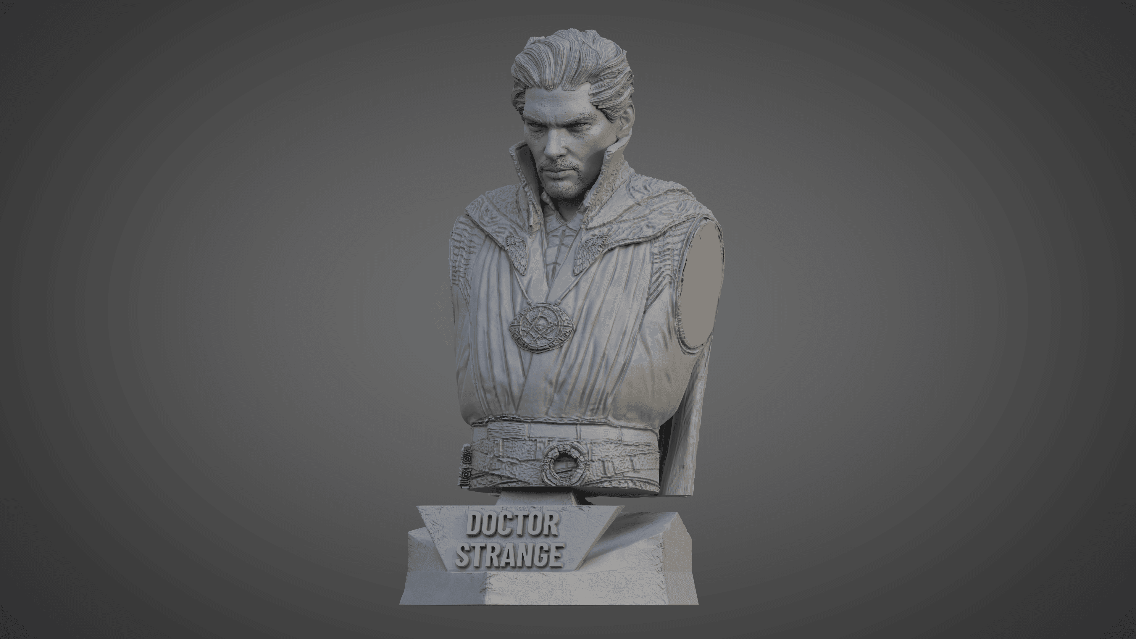 DOCTOR STRANGE ULTRA-DETAILED SUPPORT-FREE BUST 3D MODEL 3d model