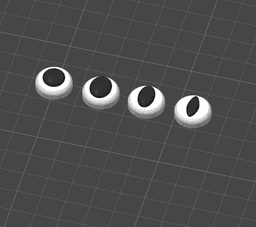 Eye Monsters - Movable Eye Keychain Holder, Display Helper & Stackable Toy STL/3MF 3d model