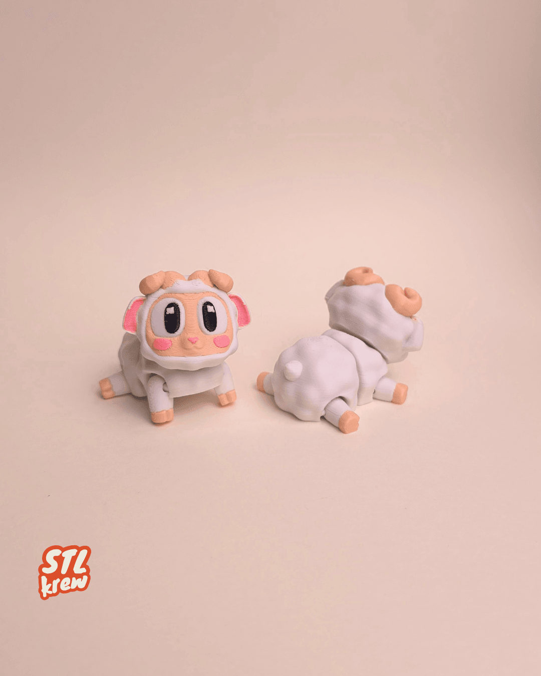 Cute articulated Sheep, no support 3d model