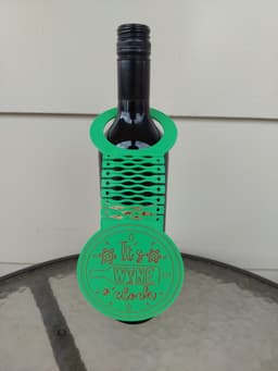 Christmas Wine Bottle Tags 3d model