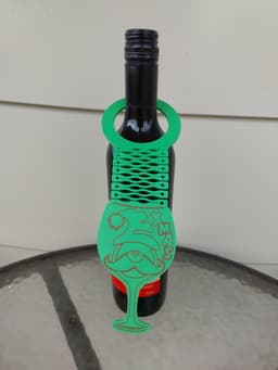 Christmas Wine Bottle Tags 3d model