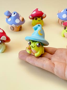 Mage Frog Clicker Keychain Fidget Toy 3d model