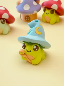 Mage Frog Clicker Keychain Fidget Toy 3d model