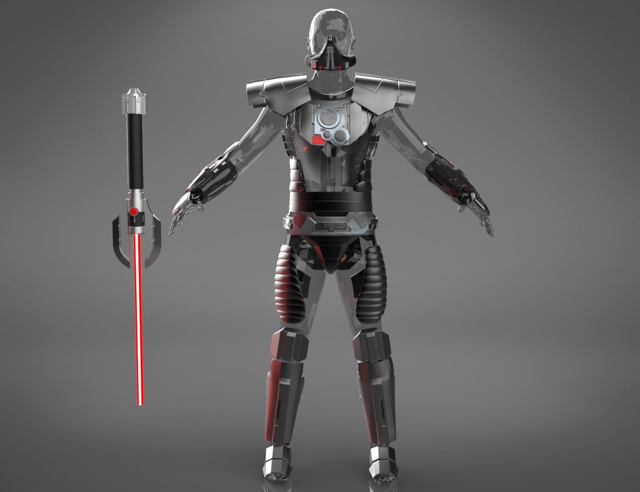 Darth Malgus's full body armor 3d model