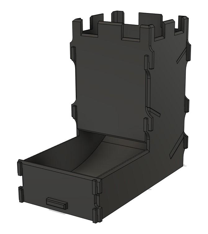 Collapsible Dice Tower 3d model