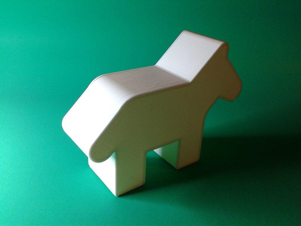 Horse, nestable box (v1) 3d model