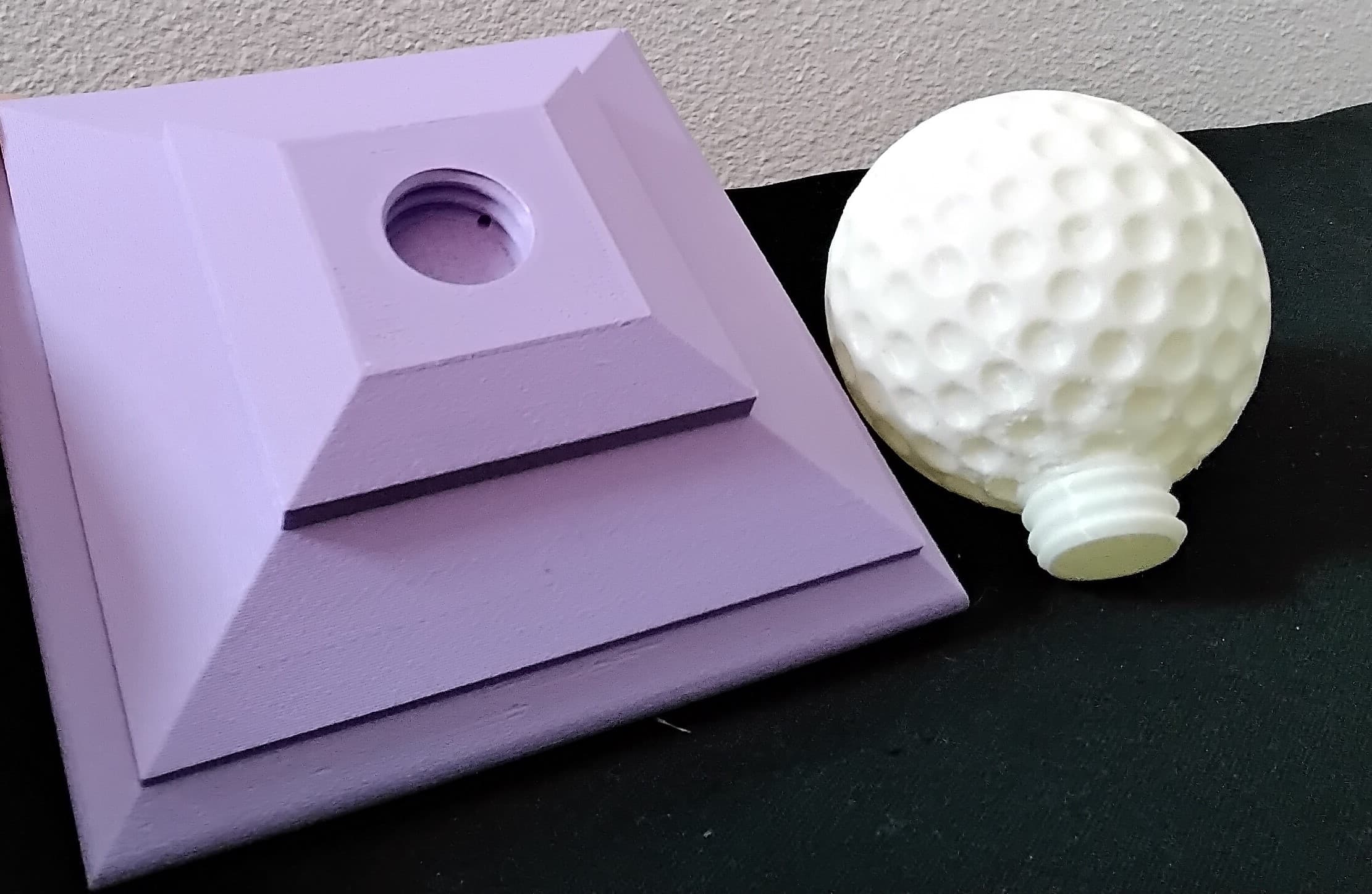 Screw Post Cap Golf ball top 3d model