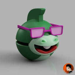 Denver, the Last Dinosaur Pokeball 3d model