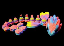 Birthday build a dragon, ful customisation *Commercial Version* 3d model