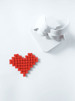 A Heart of Modern Design – Fabric Heart Sculpture 3d model
