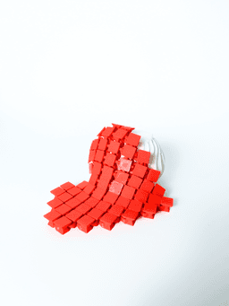 A Heart of Modern Design – Fabric Heart Sculpture 3d model