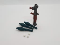 RPG Keychain — Shoots printable rockets & BBs 3d model