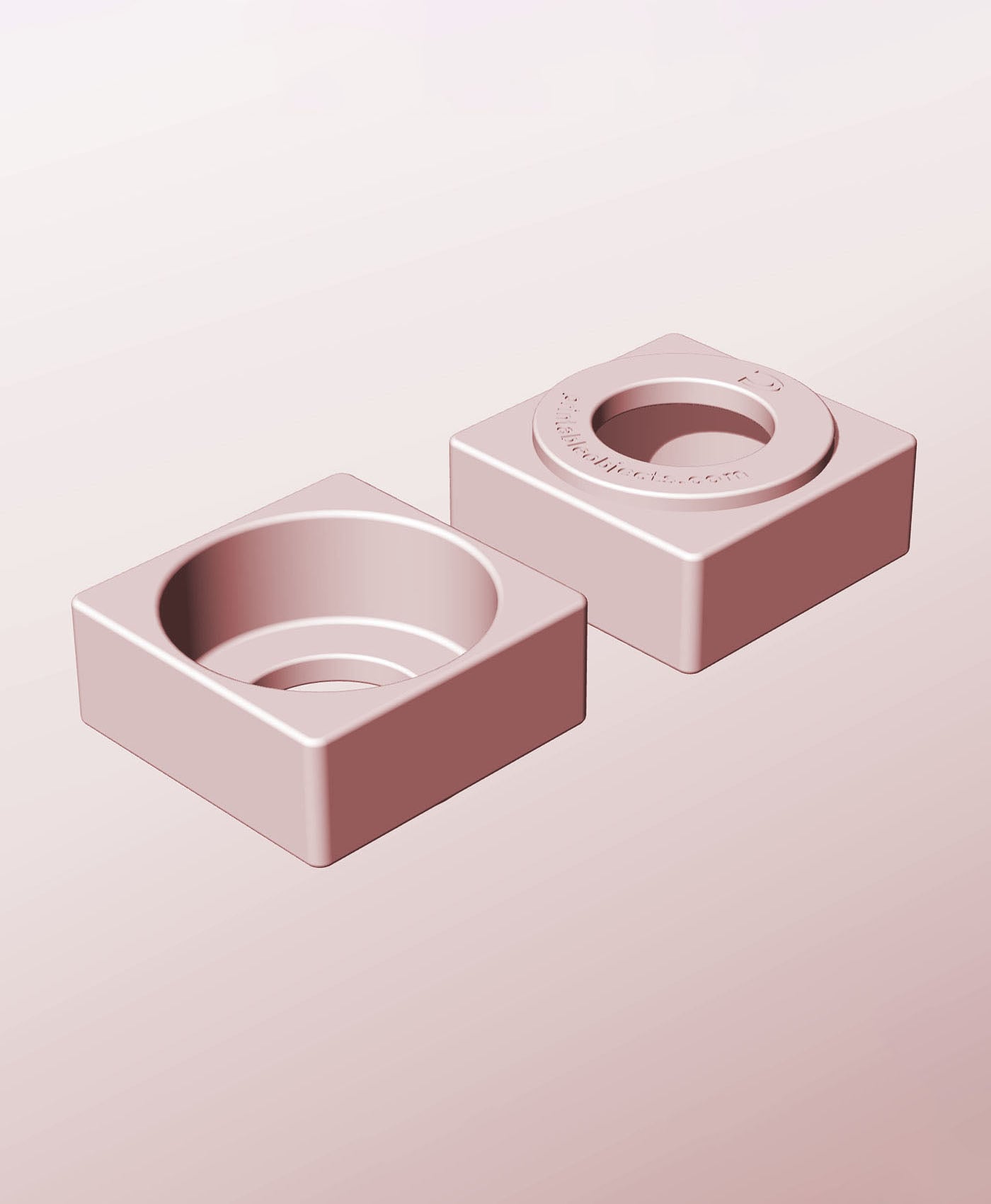 CS68-30-P Stackable pierced bin box module for creative decor 3d model
