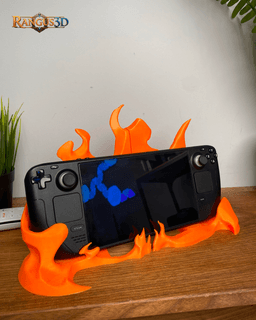 Fiery Flame Stand for Steam Deck 3d model