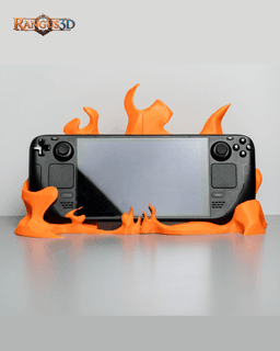 Fiery Flame Stand for Steam Deck 3d model