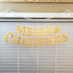 Festive Tree Add-On - Decorative 'Merry Christmas' Hanging Text Banner 3d model