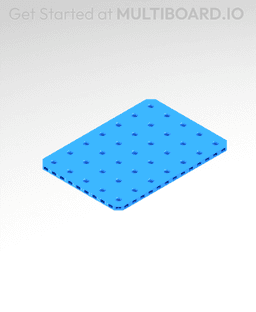 7x5 MU - Small Thread Offset MU - MultiBoard Plate 3d model