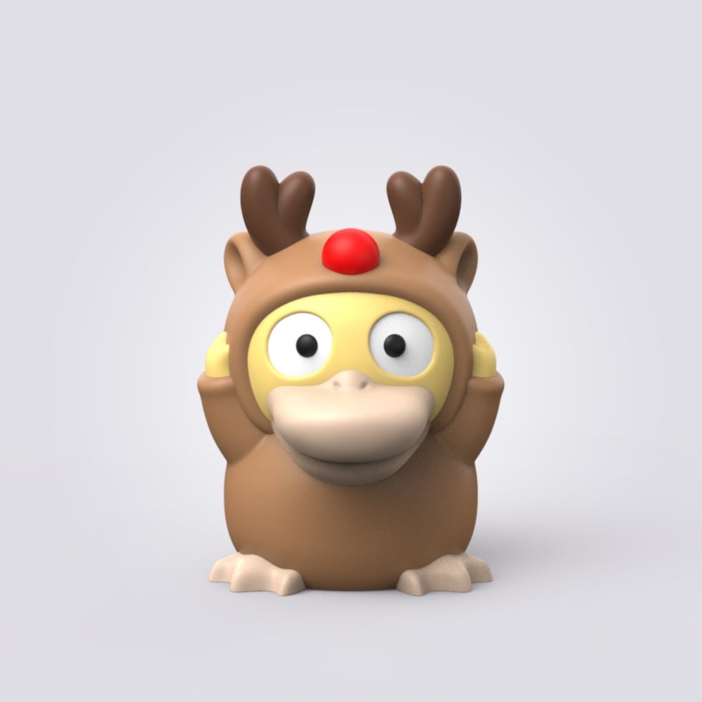 Christmas PsyDuck 3d model