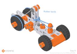 STEMFIE Rubber-band-driven Car (SPS-000001) Assembly